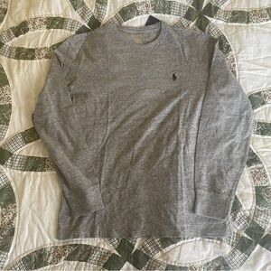 NEW Polo Ralph Lauren Long Sleeve Gray T-shirt Size Small Preppy